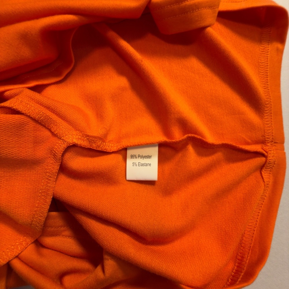 NWOT Set/3 Sz XL T-Shirt Dresses Orange Black Tan Cuffed Sleeve Pockets Bundle - Picture 11 of 11